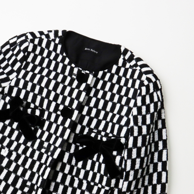 スプリングセール】美品 ブランナチュール Blanc Nature ノーカラー  