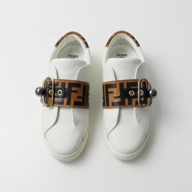 スプリングセール】美品 フェンディ FENDI 6734 ズッカ ローカット 
