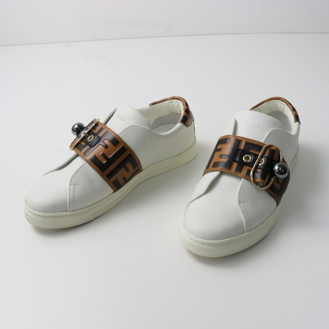 スプリングセール】美品 フェンディ FENDI 6734 ズッカ ローカット 