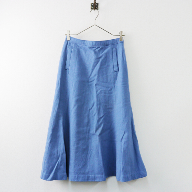 スローブイエナ SLOBE IENA ウール混 フレアスカート 38/ブルー  