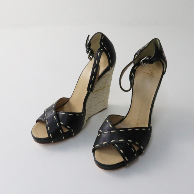 GIUSEPPE ZANOTTI ジュゼッペザノッティ アンクル ストラップ ウェッジ 