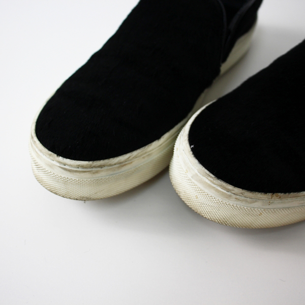 CELINE セリーヌ 313653 ハラコ スリッポン スニーカー 37/ブラック