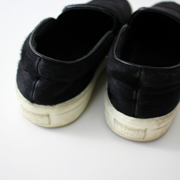 CELINE セリーヌ 313653 ハラコ スリッポン スニーカー 37/ブラック