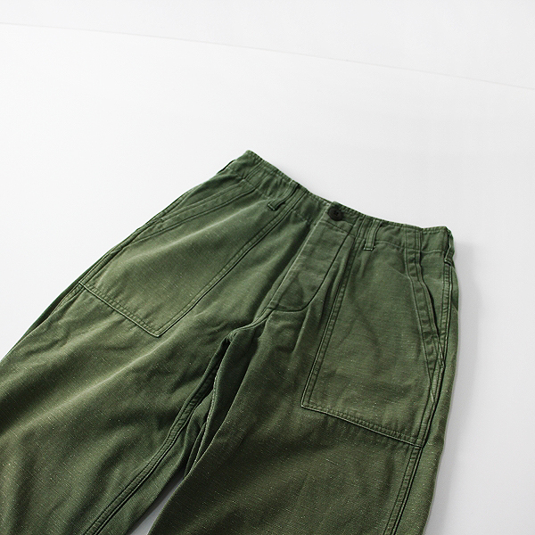 FRAMeWORK フレームワーク バックサテンベイカーパンツ 34/カーキ