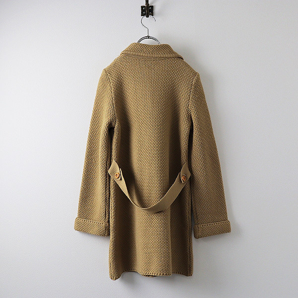 スプリングセール】Manna マンナ ウール 鹿の子 丸襟ニットコート  