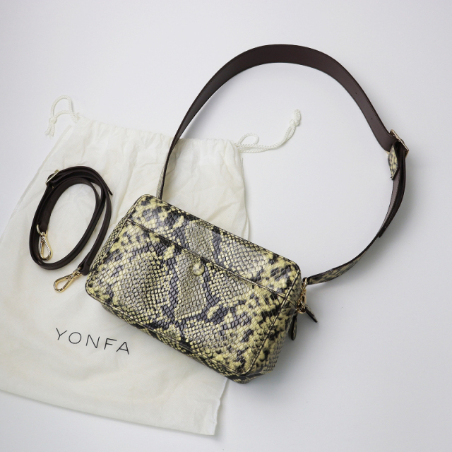 期間限定価格】【スプリングセール】ヨンファ YONFA パイソン柄 2WAY  