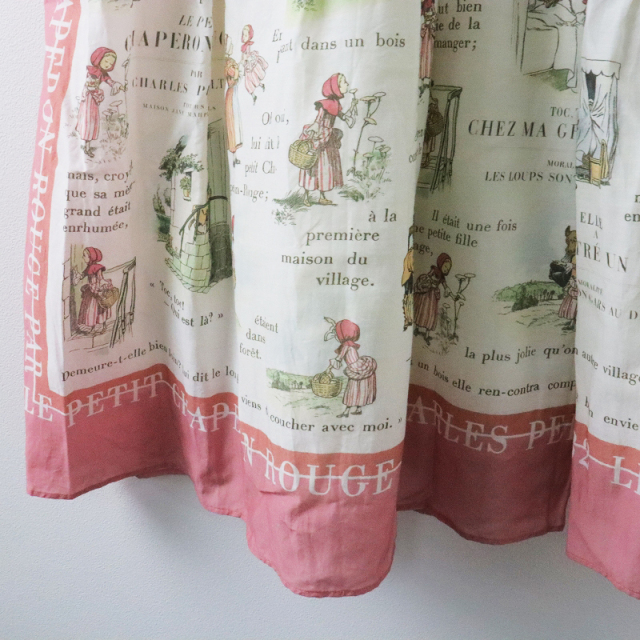 jane marple シャペロンルージュ　赤ずきん　スカート　ピンク スプリングセール】ジェーンマープル Jane Marple 美品 2021SS