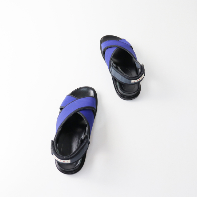 スプリングセール】マルニ MARNI フスベット クリスクロスサンダル 37  