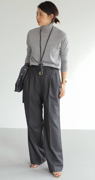 2022SS ドゥーズィエムクラス Deuxieme Classe WOOL SERGE タック  