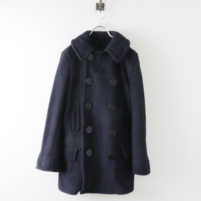 ANATOMICA ネイビー ステンカラーコート ANATOMICA ネイビー ダブル