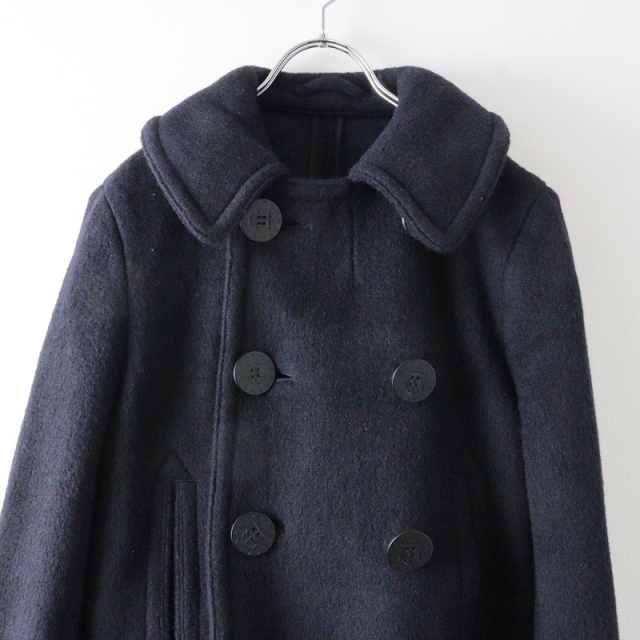ANATOMICA FRENCH 傍若無人 WOOL PEA COAT 3 NAVY
