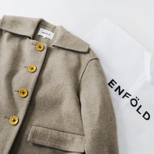 美品】ENFOLD エンフォルド 悴ん ベージュチェスターコート 38