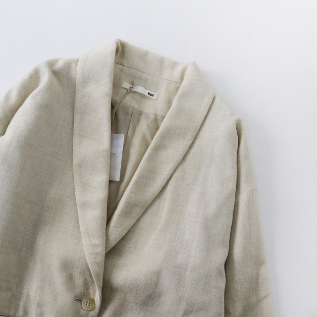 極美品 定価4.5万 2022AW エヴァムエヴァ evam eva ウールジャケット 