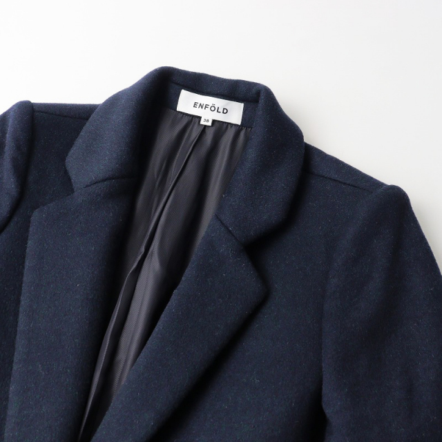 2017AW エンフォルド ENFOLD ウールリバーチェスターコート 38 
