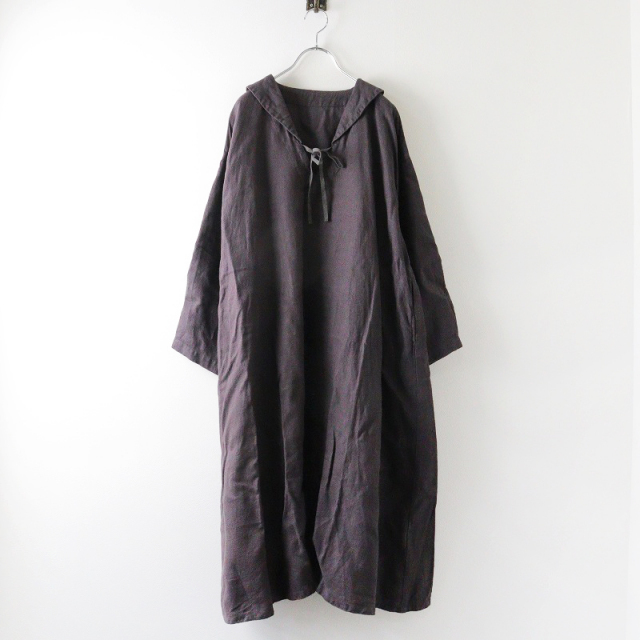 美品 2023AW ネストローブ nest Robe 起毛リネンプチセーラースモック 