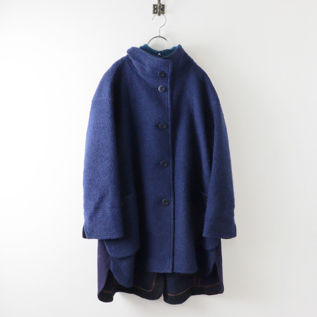 美品 センソユニコ あんきち Sensounico ann吉 フード付きウールコート  