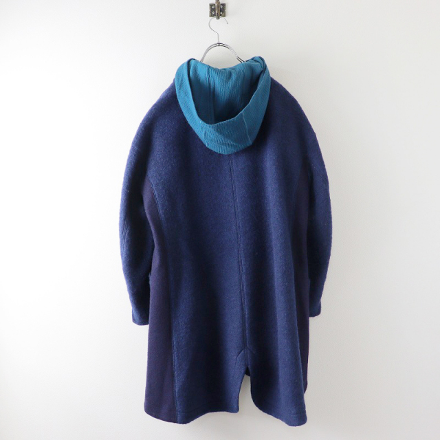 美品 センソユニコ あんきち Sensounico ann吉 フード付きウールコート  