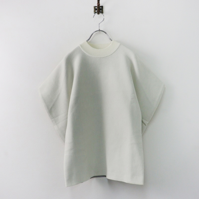 美品 ローヘン LOHEN パワーショルダーニット F/オフホワイト ウール 