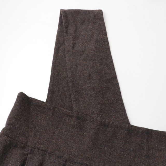 トゥジュー TOUJOURS ウールカシミヤ ワンショルダープリーツスカート  