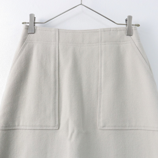 Spick & Span フレアスカート グレー 34（サテンフレアスカート