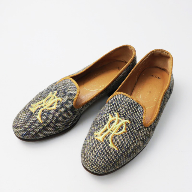 刺繍フラットシューズオペラシューズ