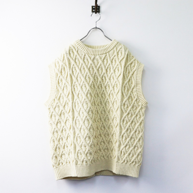 オーラリー AURALEE HARD TWIST MERINO ARAN KNIT VEST ニットベスト 0 