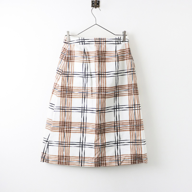 2023SS マーガレットハウエル MARGARET HOWELL PAINTED CHECK COTTON  