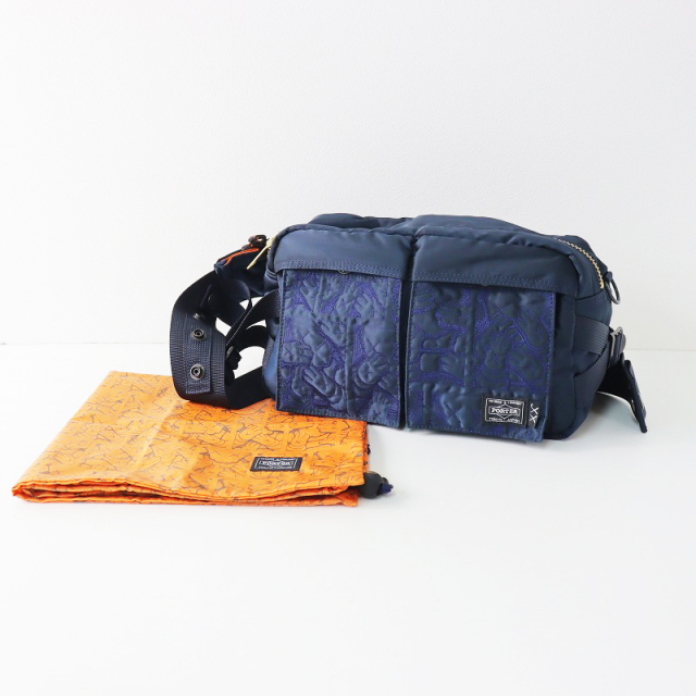 極美品 ポーター X カウズ PORTER X KAWS WAIST BAG ウエストバッグ 