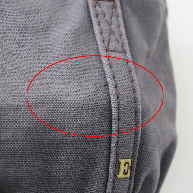 2021AW エバゴス ebagos キャンバス カゴ底ミニトートバッグ/グレー  