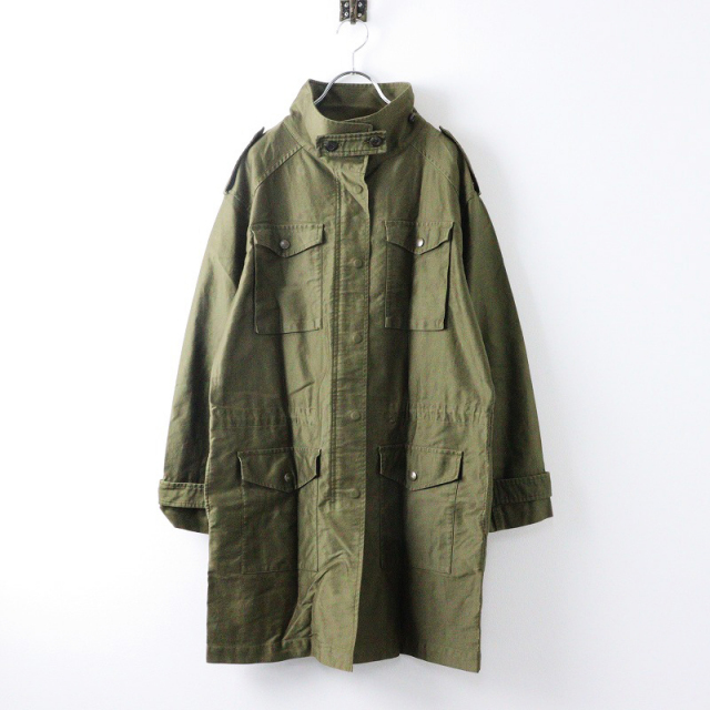 Spick & Span バック釦フレアーワンピ こぼす カーキ36 