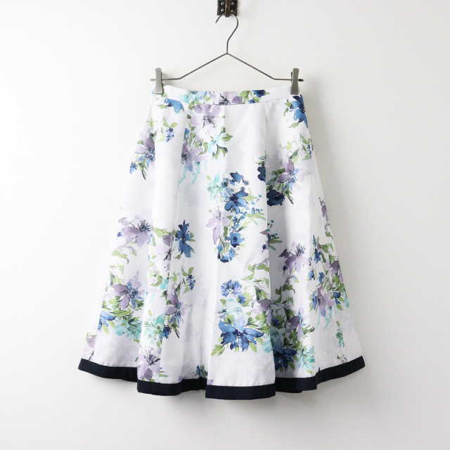 美品 春夏 ジャスグリッティー JUSGLITTY スケッチ フラワープリント  