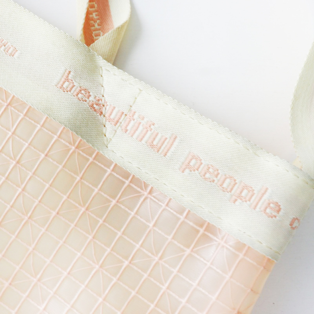 beautiful people ビニールトート beautiful people (ビューティフルピープル) clear emboss name tote