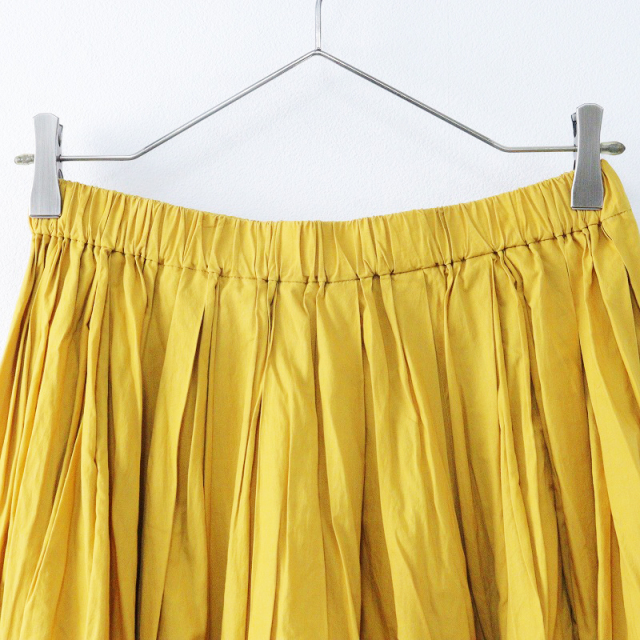 ドゥロワー DRAWER 裾パイピング コットンギャザーイージーフレア  