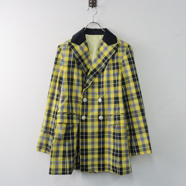 ロイスクレヨン　チェックジャケット B7795□Lois CRAYON ロイスクレヨン チェック ジャケット M