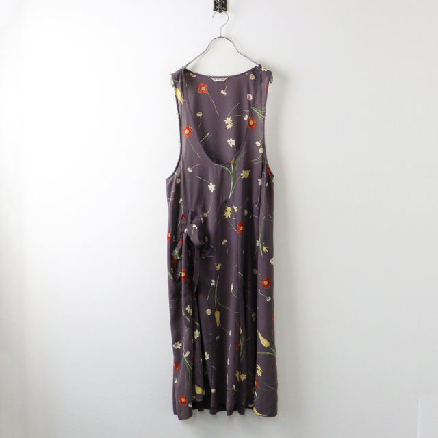 カネコイサオ KANEKO ISAO 花柄 たくし上げ ジャンパースカート  