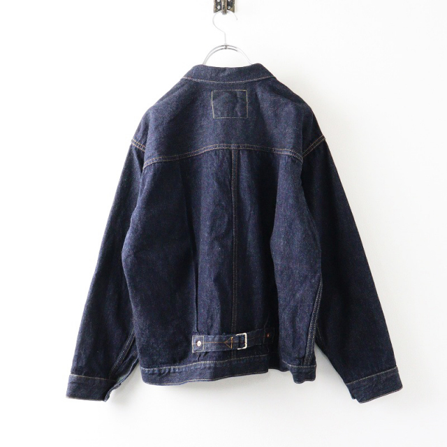 美品 リノ LENO BRENDA BIG TRUCKER JACKET 1st T BACK デニム 