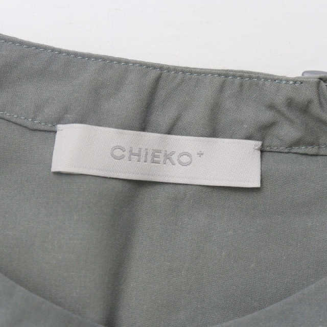 2024SS チエコプラス CHIEKO+ cottonsilk dress shirt コットンシルク 
