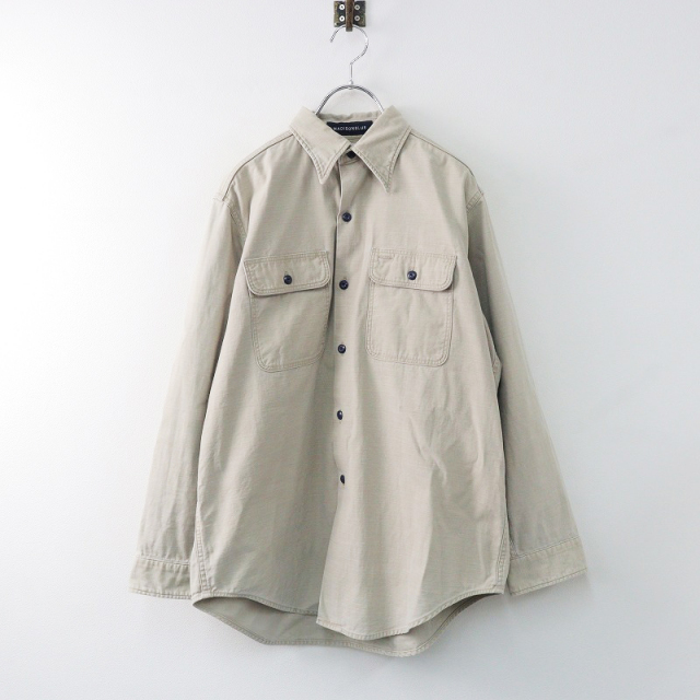 マディソンブルーHAMPTON バックサテンシャツ