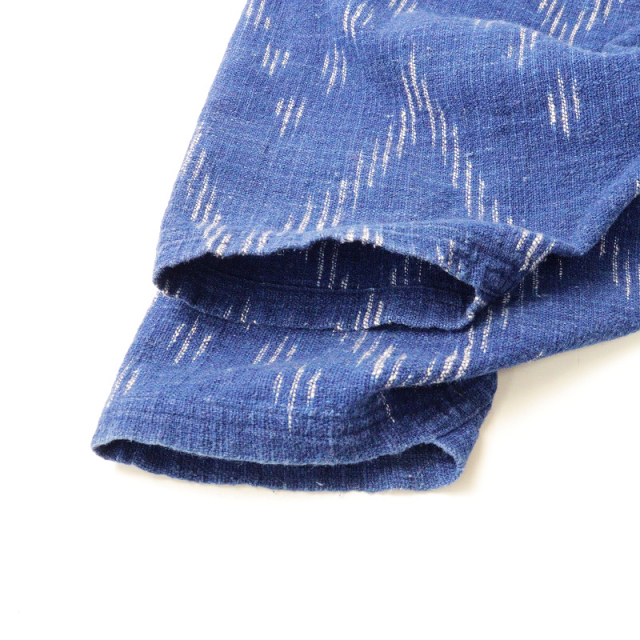 うさと USAATO 手織り 天然草木染 藍染め むささびワイドパンツ