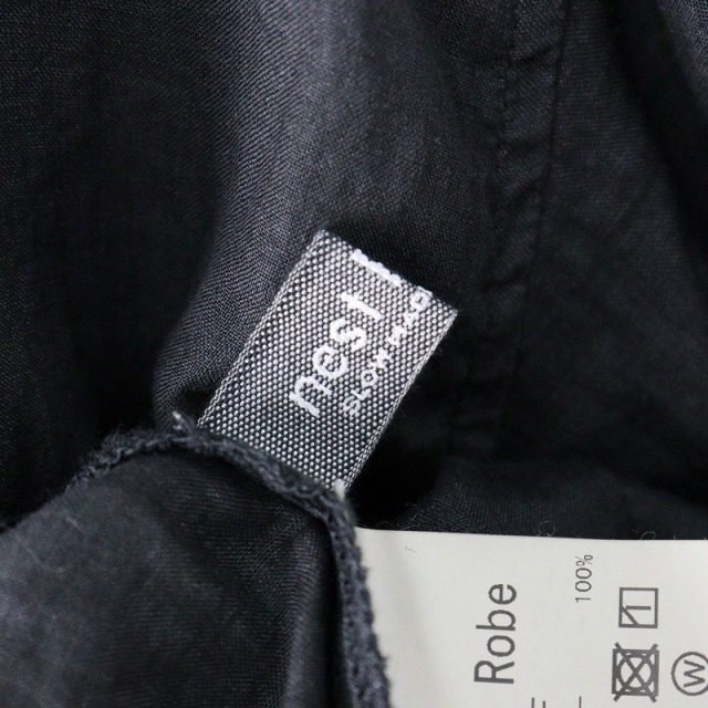 美品 2024SS 定価2.7万 ネストローブ nest Robe ラミーギャザー