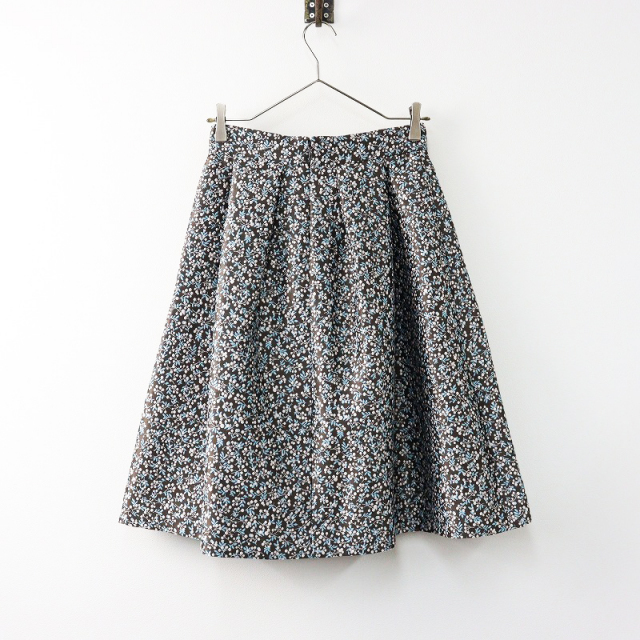 定番人気 美品 アナイ ANAYI スモールフラワー ジャガード タック  