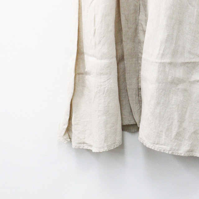 プラージュ Plage Linen Flared ワンピース 38/ベージュ リネンフレア  