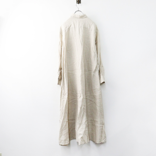 プラージュ Plage Linen Flared ワンピース 38/ベージュ リネンフレア  