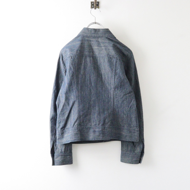 インゲボルグ INGEBORG コサージュ付き 刺繍 デニム ジャケット S 
