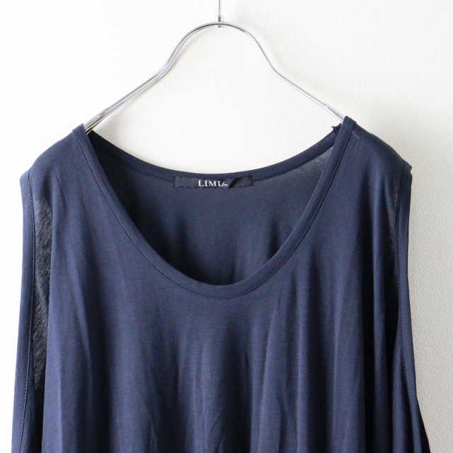 美品 リミフゥ ヨウジヤマモト LIMI feu コットン 肩開き 変形 ロング  