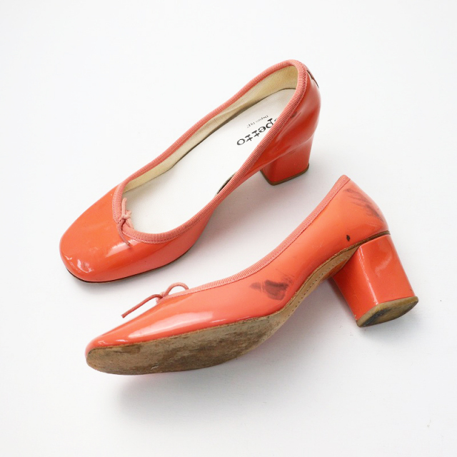 レペット repetto PANAM パナム ヒール スクエアトゥ リボン パンプス 
