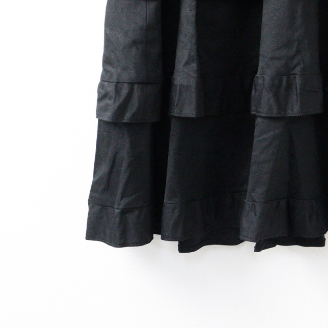 美品 トゥービーシック TO BE CHIC フリルティアードワンピース 40 