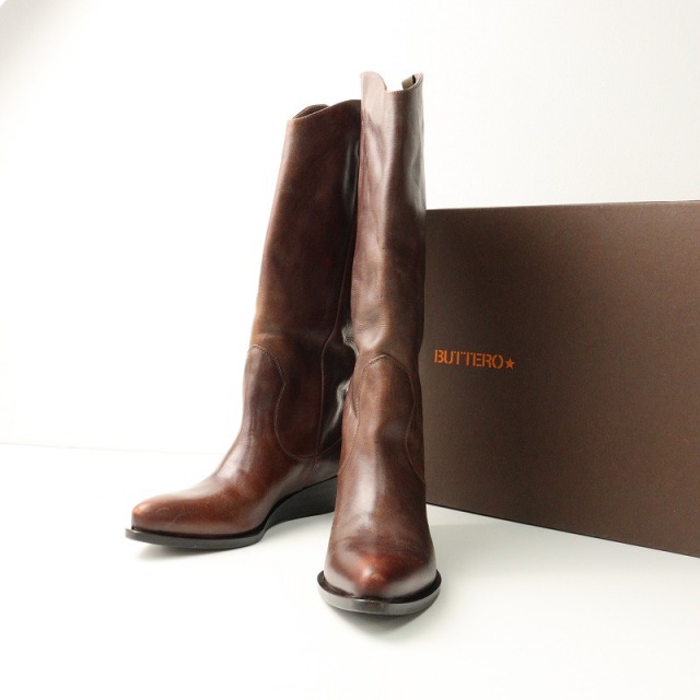 期間限定価格】イタリア製 美品 ブッテロ BUTTERO ホースライディング 