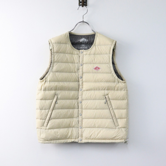 DANTON インナーダウン ベスト 36 ベージュ レディース ダントン