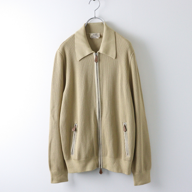 HERMES　エルメス　ジップカーディガン　セーター　メンズ ジップアップ HERMES(エルメス) ニット・セーター(メンズ